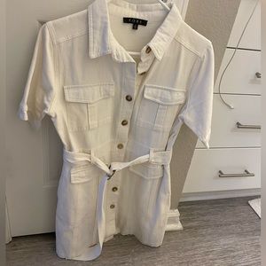 Fore button down cargo dress